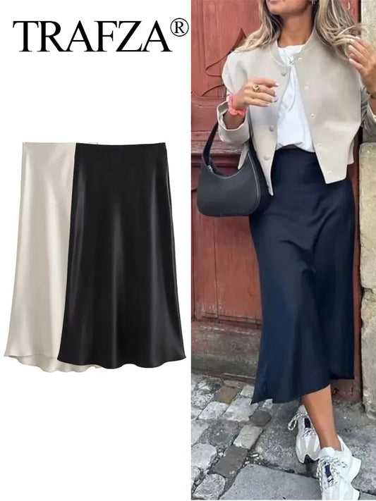 Elegant Satin Skirt