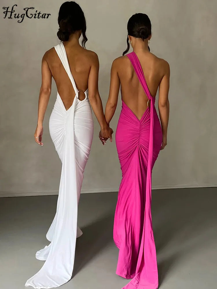 One Shoulder Elegant Long Dress