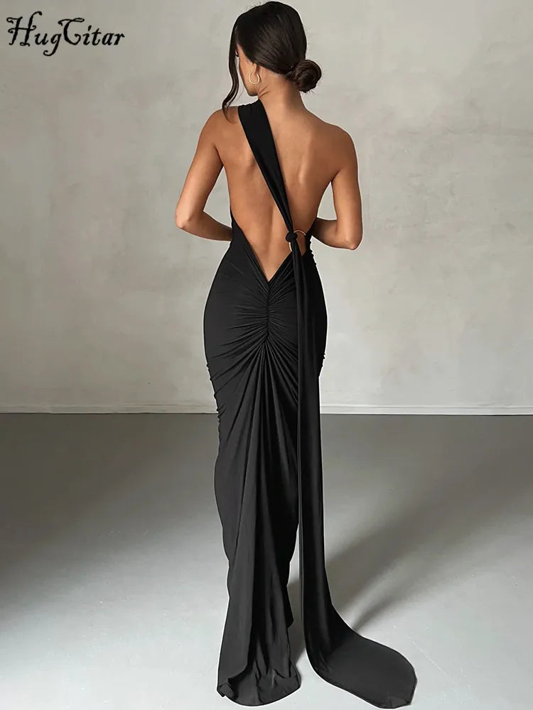 One Shoulder Elegant Long Dress