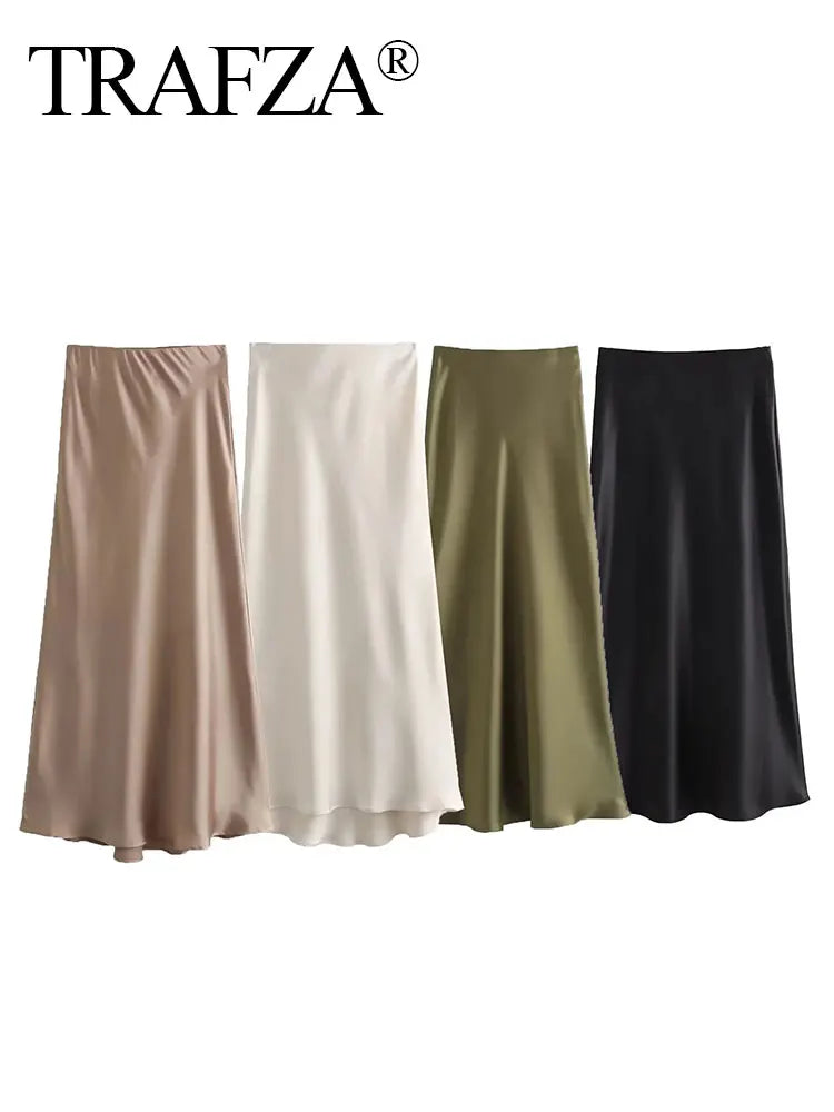 Elegant Satin Skirt