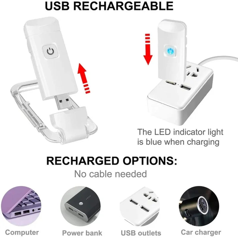 Clip On Bookmark Reading Light