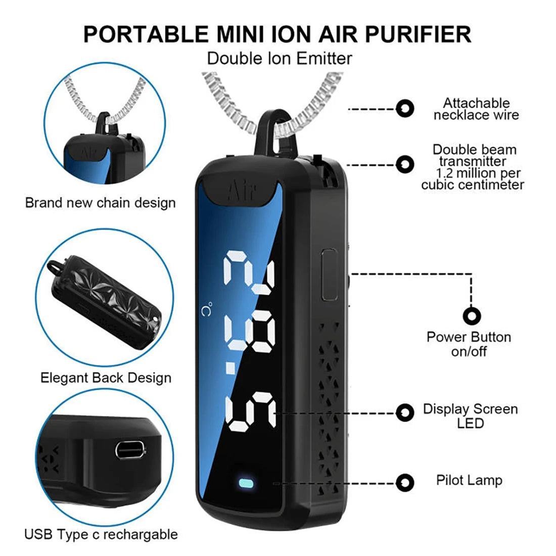 Necklace Air Purifier