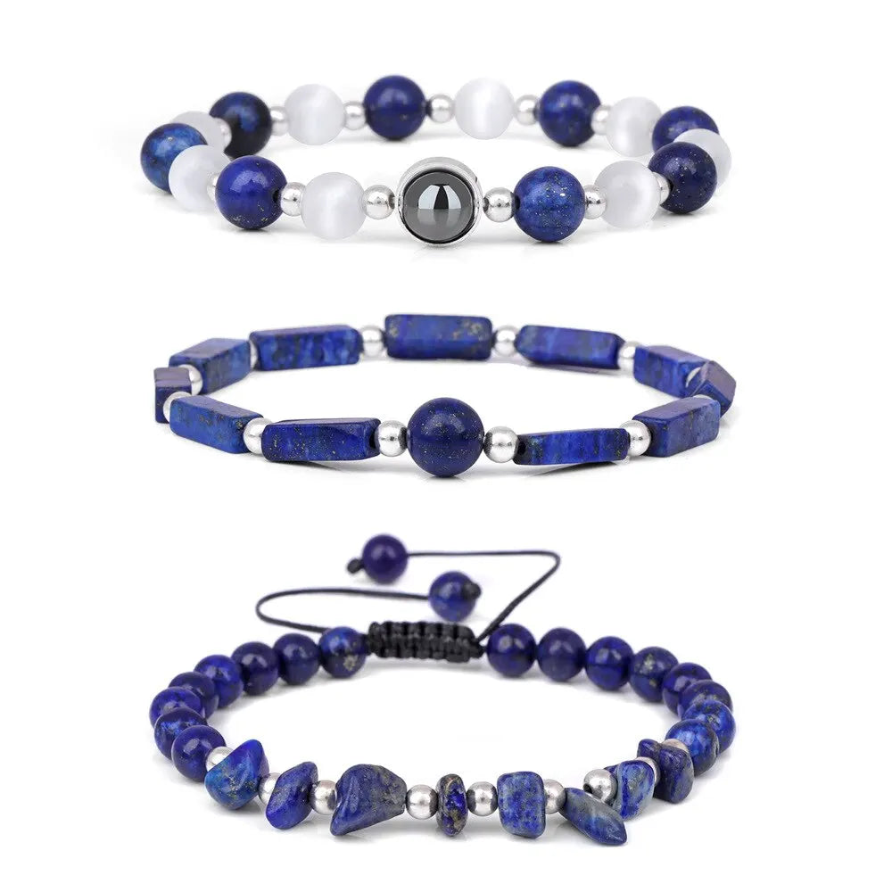 3pcs/Set Body-Purifying Amethyst Bracelet for Weight Loss